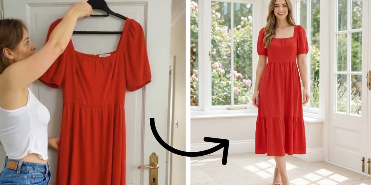 AI-generated fashion model photography