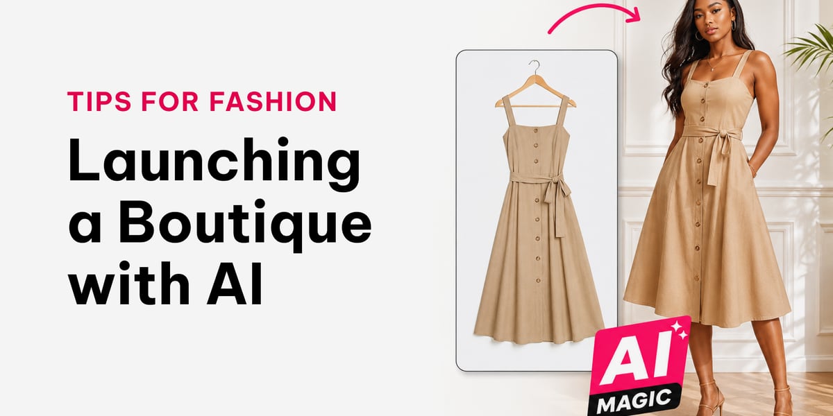 AI fashion photography app for boutique product photos
